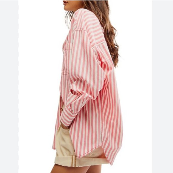 new Free People Freddie longline tunic shirt 252 - Picture 10 of 10